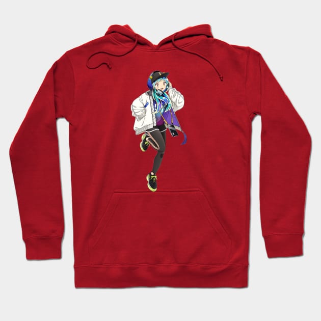 anime girl Hoodie by Anime world